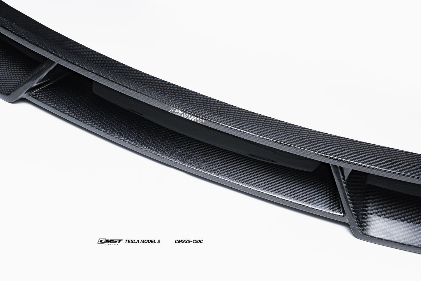 CMST - TESLA MODEL 3 CARBON FIBRE FRONT LIP SPLITTER V1
