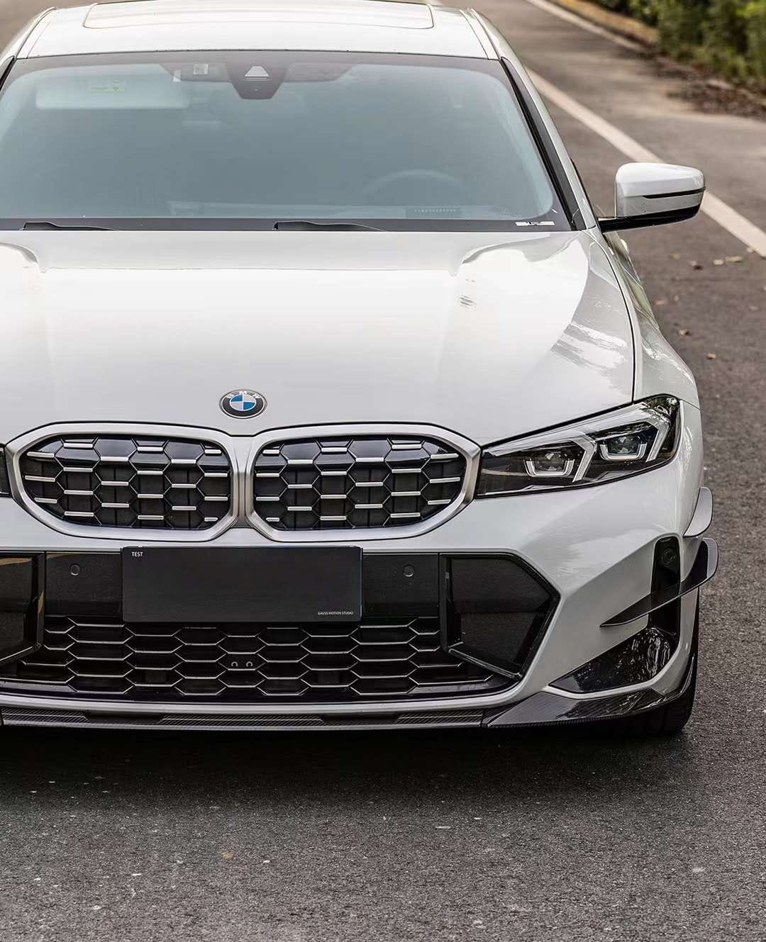 ACHEN CYBE - BMW 3 SERIES G20 LCI DRY CARBON FIBRE FRONT LIP SPLITTER - Aero Carbon UK