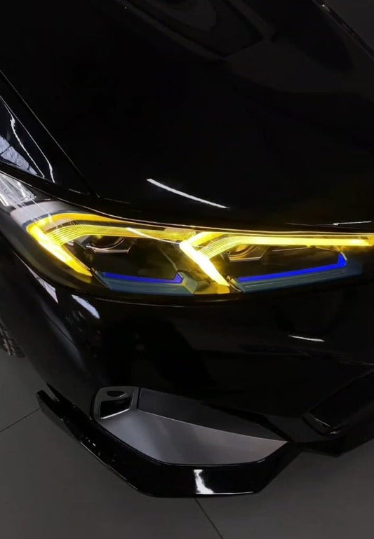 AERO CARBON - BMW 3 SERIES G20 LCI ORIGINAL LED HEADLIGHTS WITH YELLOW DRL LIGHTS - Aero Carbon UK