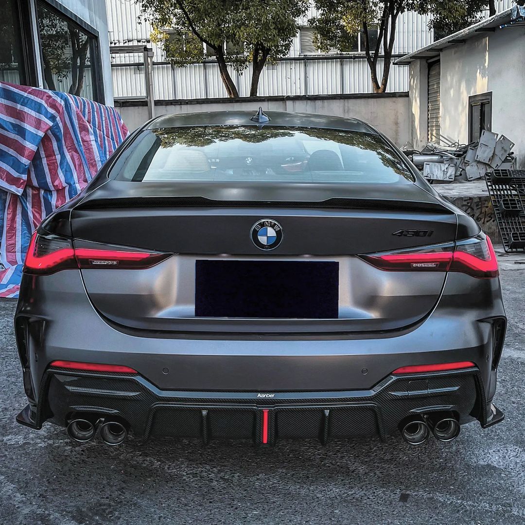 AERO CARBON - BMW G22 4 SERIES CARBON REAR DIFFUSER KB STYLE Aero Carbon UK