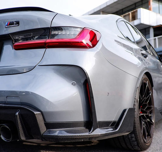 AERO CARBON - BMW M3 G80 / M4 G82 DRY CARBON REAR SIDE WINGS + CANNARDS PKT STYLE - Aero Carbon UK