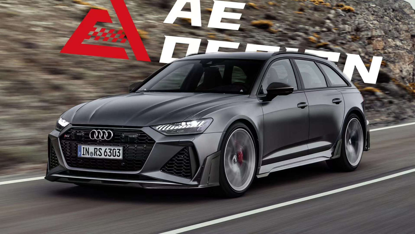 AERO DESIGN - AUDI RS6 / RS7 C8 DRY CARBON FIBRE FRONT LIP - Aero Carbon UK