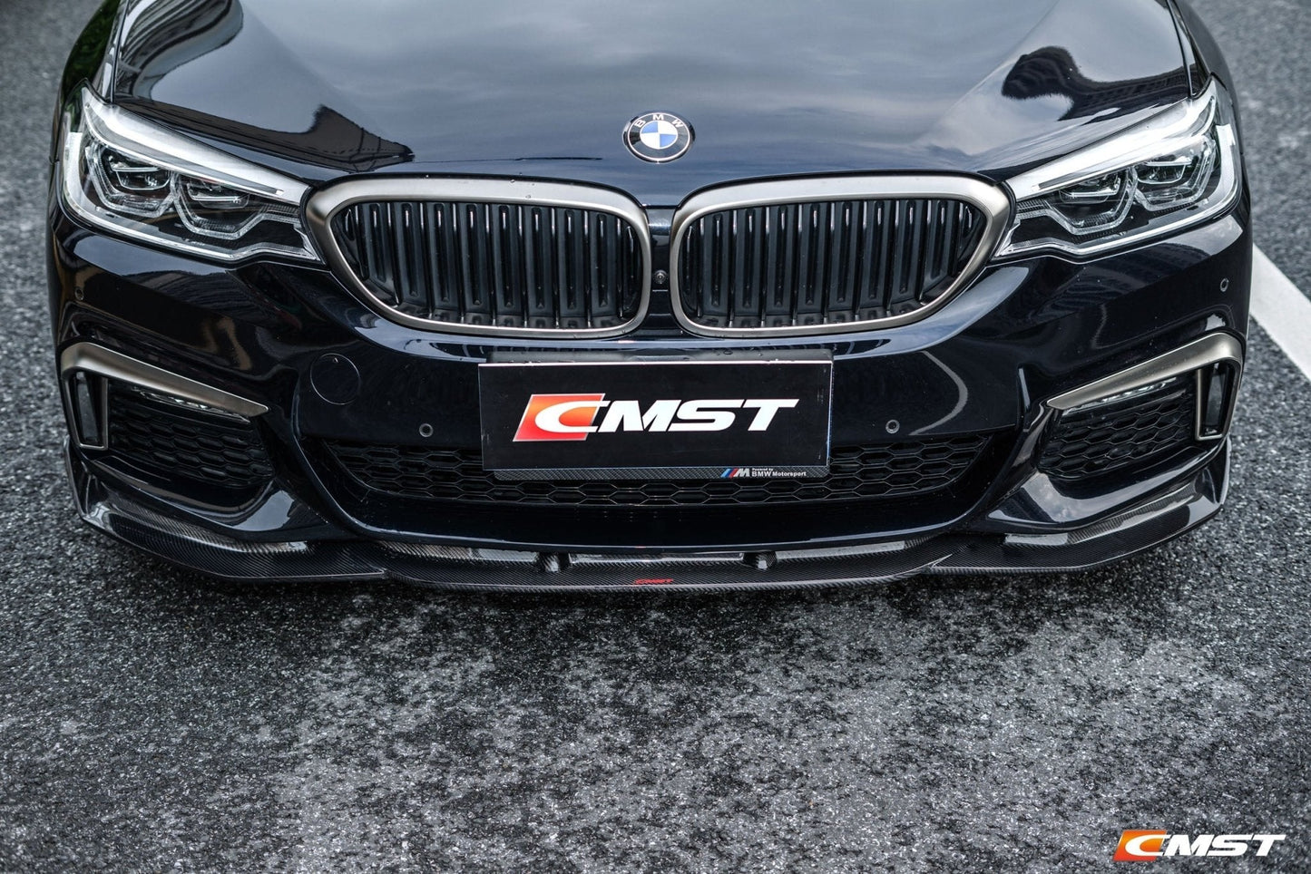 CMST - BMW 5 SERIES G30 PRE LCI CARBON FIBRE FRONT LIP - Aero Carbon UK