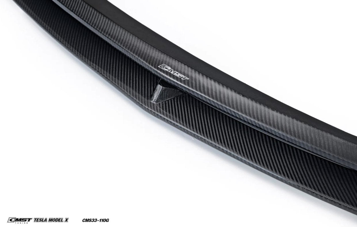 CMST - TESLA MODEL X CARBON FIBRE FRONT LIP SPLITTER - Aero Carbon UK