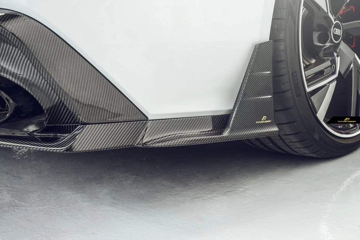 FUTURE DESIGN - AUDI RS6 RS7 C8 DRY CARBON FIBRE REAR DIFFUSER & CANARDS ( BLAZE KIT) - Aero Carbon UK
