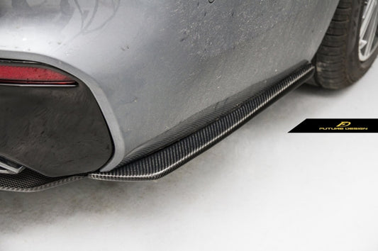 FUTURE DESIGN - BMW 5 SERIES G30 PRE LCI CARBON FIBRE REAR BUMPER SIDE SKIRT ( FD STYLE ) - Aero Carbon UK