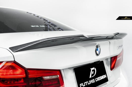 FUTURE DESIGN - BMW 5 SERIES G30 PRE LCI CARBON FIBRE REAR SPOILER ( CS STYLE ) - Aero Carbon UK