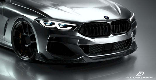 FUTURE DESIGN- BMW 8 SERIES G14 G15 G16 CARBON FIBRE FRONT LIP - Aero Carbon UK