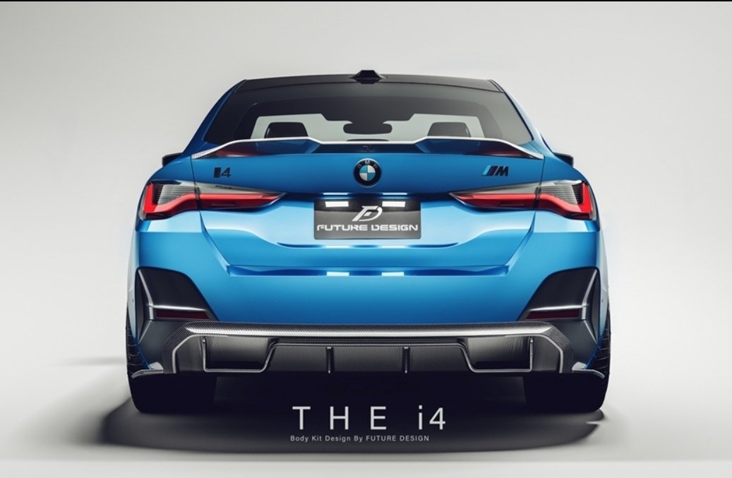 FUTURE DESIGN - BMW I4 G26 CARBON FIBRE REAR DIFFUSER - Aero Carbon UK
