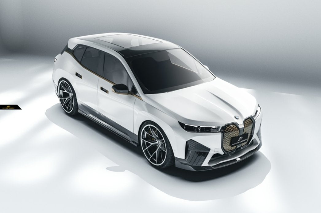FUTURE DESIGN - BMW iX i20 CARBON FIBRE FRONT LIP - Aero Carbon UK