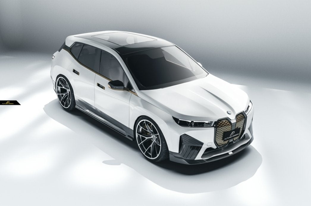 FUTURE DESIGN - BMW iX i20 CARBON FIBRE SIDE SKIRTS - Aero Carbon UK