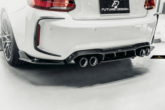 FUTURE DESIGN - BMW M2C F87 DRY CARBON FIBRE REAR DIFFUSER - Aero Carbon UK