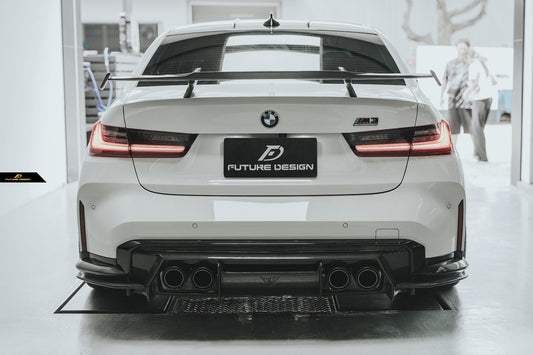 FUTURE DESIGN - BMW M3 G80 / G81 & BMW M4 G82 / G83 2021+ V2 CARBON FIBRE REAR DIFFUSER - Aero Carbon UK