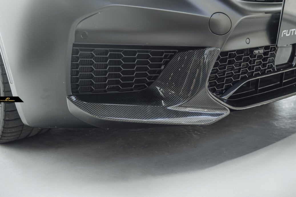 FUTURE DESIGN - BMW M5 F90 2017-20 CARBON FIBRE FRONT SPLITTERS - Aero Carbon UK
