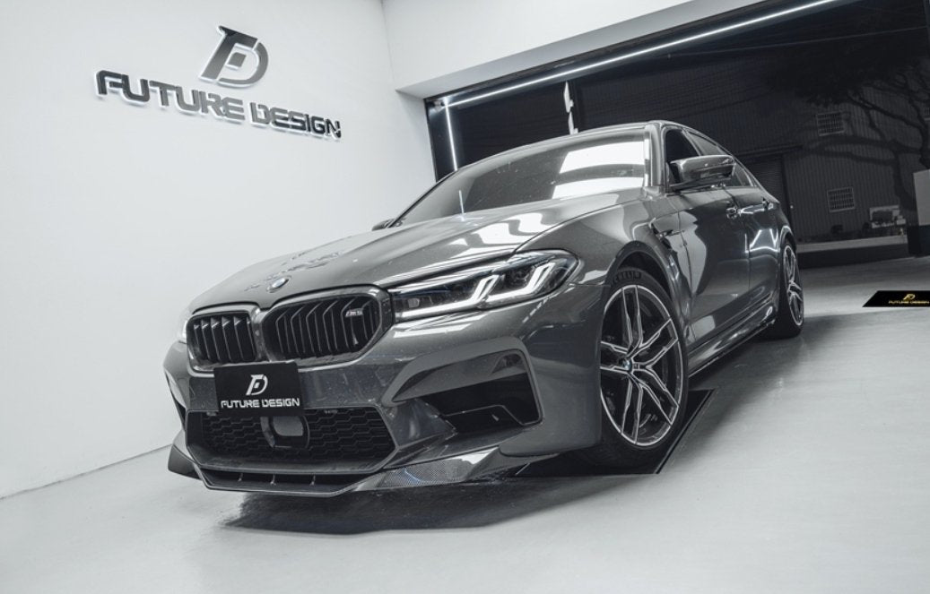 FUTURE DESIGN - BMW M5 F90 LCI CARBON FIBRE FRONT LIP - Aero Carbon UK