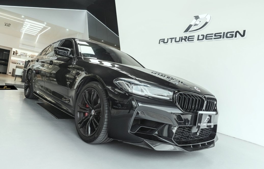 FUTURE DESIGN - BMW M5 F90 LCI CARBON FIBRE FRONT LIP - Aero Carbon UK