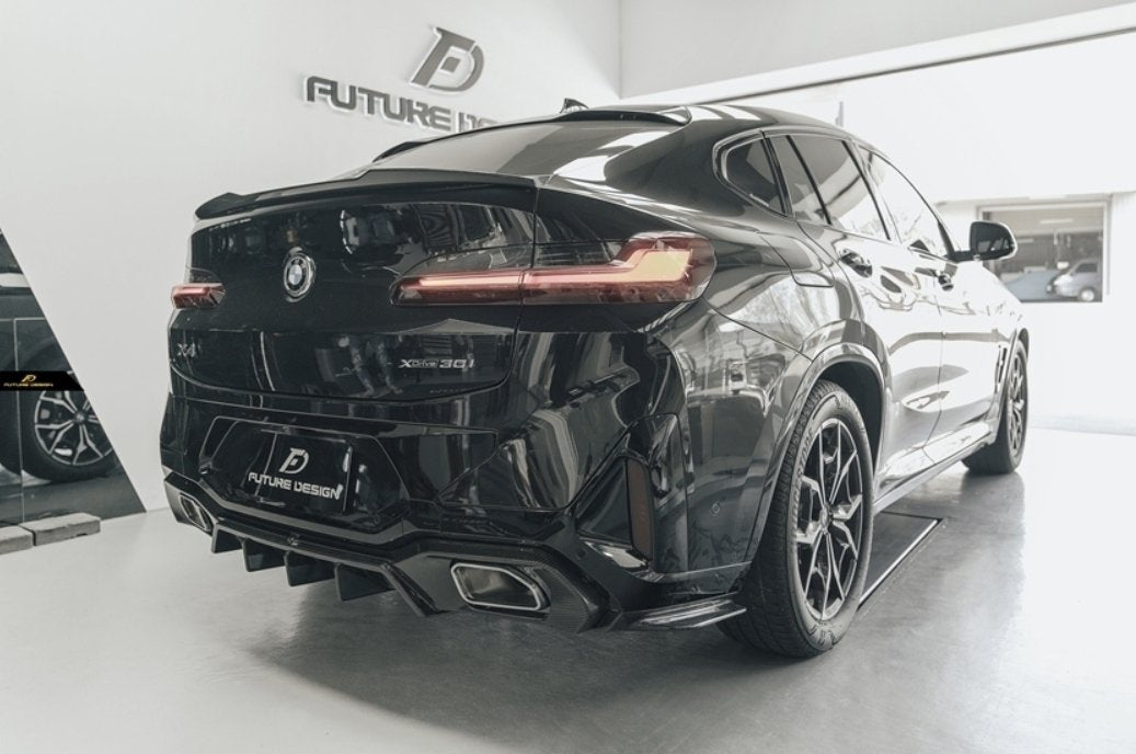 FUTURE DESIGN - BMW X4 G02 LCI DRY CARBON FIBRE REAR DIFFUSER - Aero Carbon UK