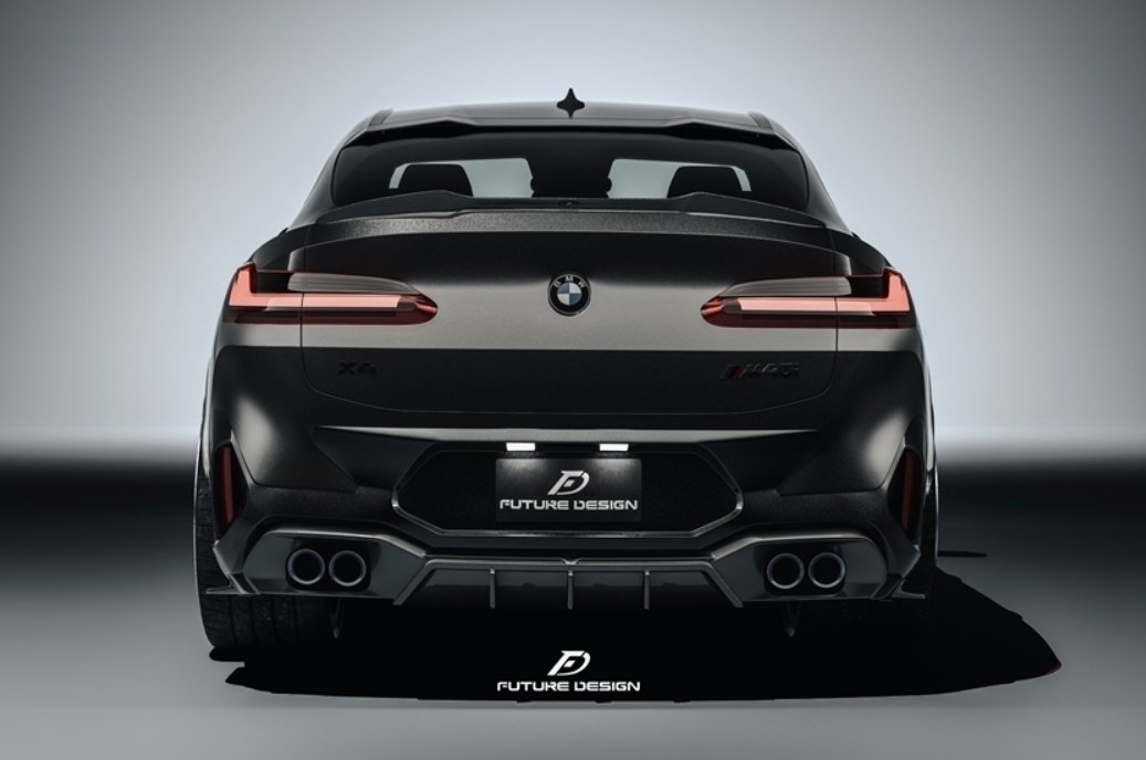 FUTURE DESIGN - BMW X4 G02 LCI DRY CARBON FIBRE REAR DIFFUSER - Aero Carbon UK