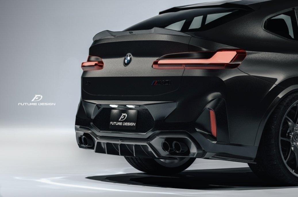 FUTURE DESIGN - BMW X4 G02 LCI DRY CARBON FIBRE REAR DIFFUSER - Aero Carbon UK