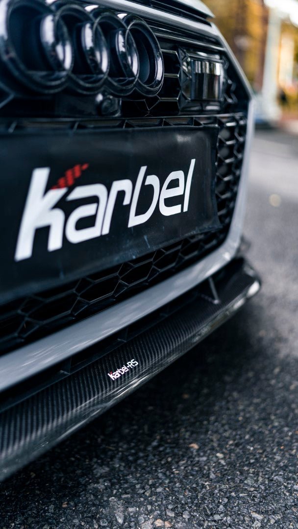KARBEL - AUDI RS6 RS7 C8 DRY CARBON FIBRE FRONT LIP - Aero Carbon UK