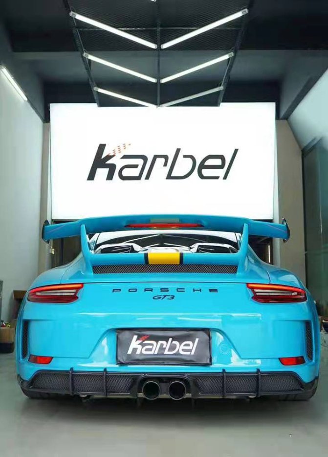 KARBEL - PORSCHE 911 991.2 GT3 DRY CARBON REAR DIFFUSER - Aero Carbon UK