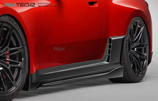 PAKTECHZ - BMW M2 G87 DRY CARBON FIBRE SIDE SKIRTS - Aero Carbon UK