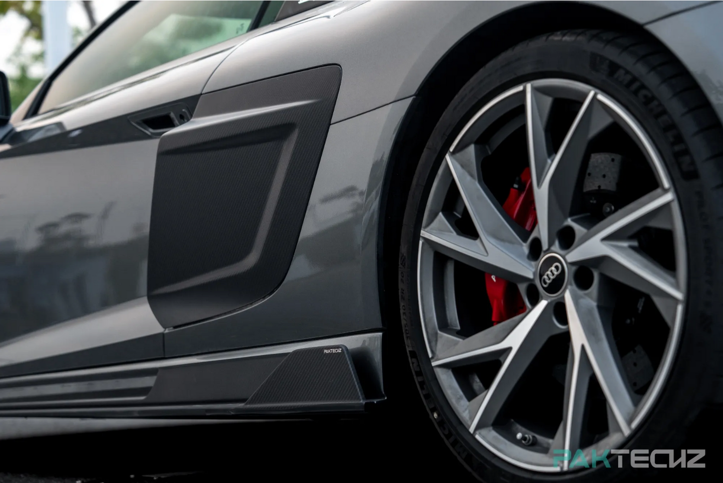 PAKTECHZ - AUDI R8 DRY CARBON FIBRE SIDE SKIRTS
