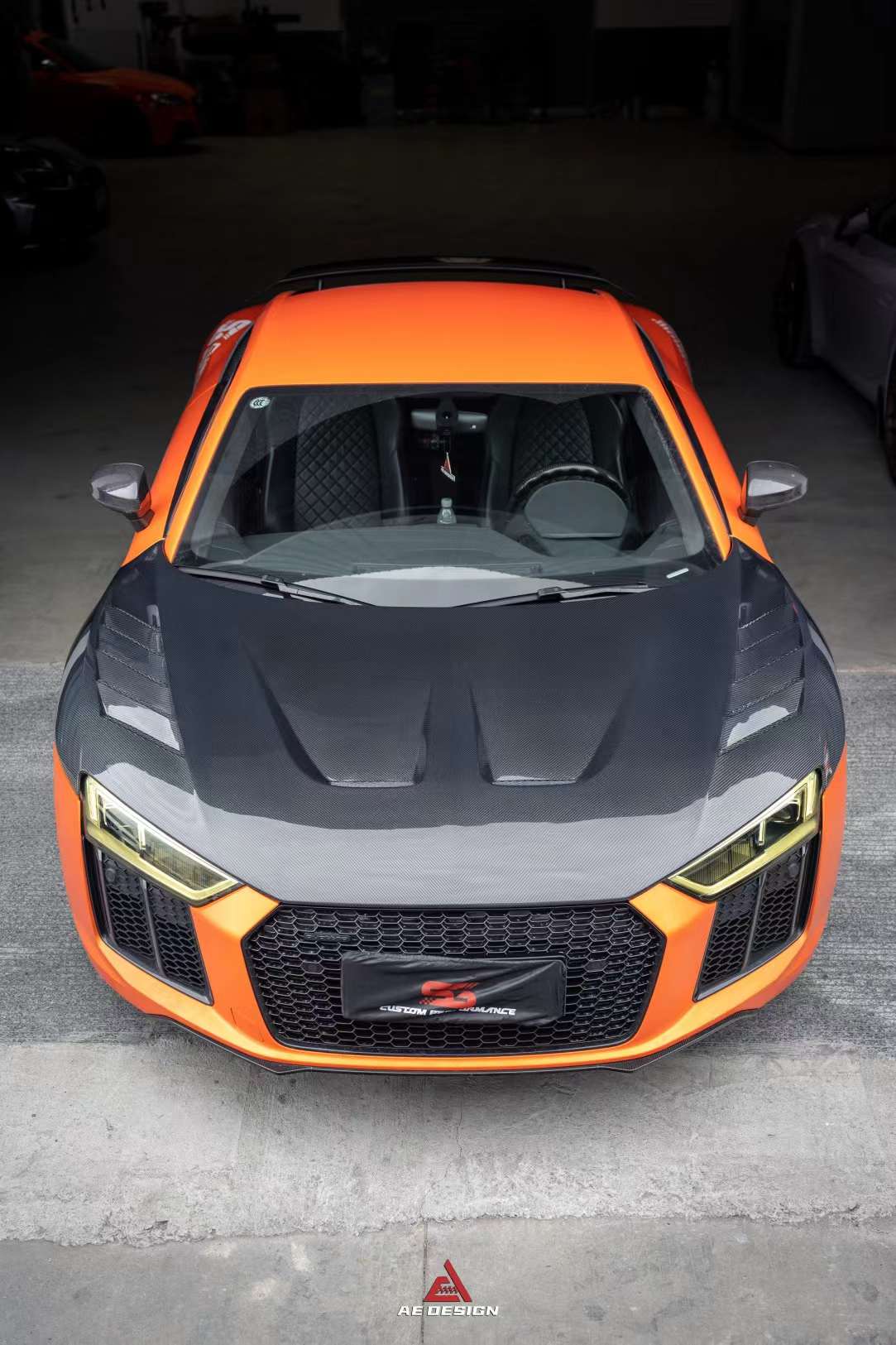 AE DESIGN - AUDI R8 DRY CARBON FIBRE FRONT BONNET HOOD