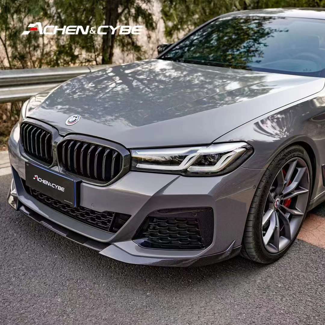 ACHEN CYBE - BMW 5 SERIES G30 LCI CARBON FIBRE FRONT LIP - Aero Carbon UK