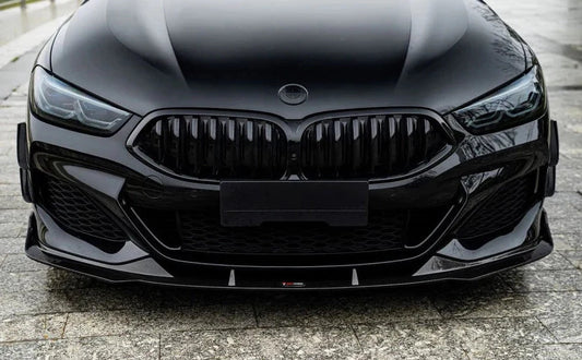 AERO CARBON - BMW 8 SERIES ( G14 / G15 / G16 ) CARBON FIBRE FRONT LIP TK STYLE AERO CARBON