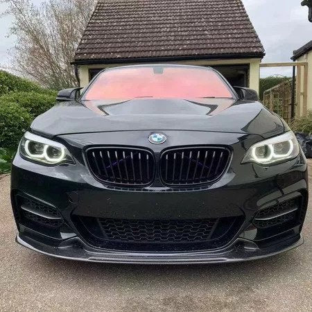 AERO CARBON - BMW F22 2 SERIES CARBON FIBRE FRONT LIP EXO STYLE AERO CARBON