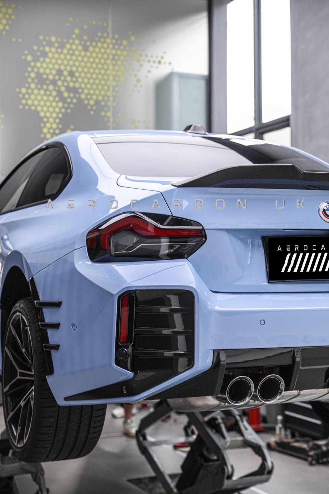 MGD - BMW M2 G87 DRY CARBON FIBRE REAR BUMPER ATTACHMENTS MP STYLE – MG ...