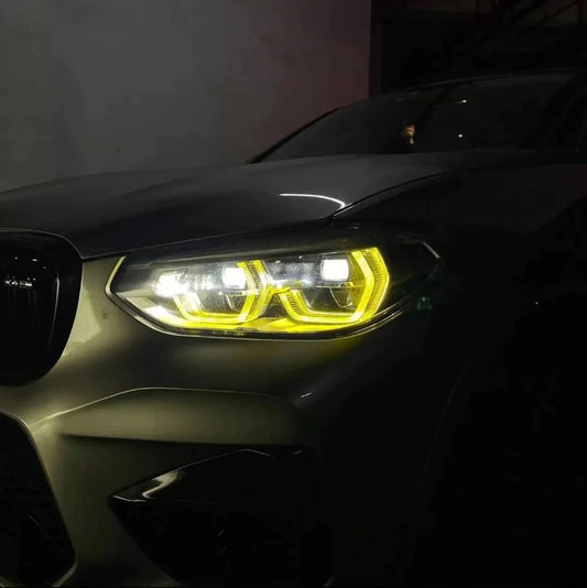 AERO CARBON - BMW X3M F97 / X4M F98 CSL YELLOW HEADLIGHT DRL MODULE (2019 - 2022+ LED ONLY) ) Aero Carbon UK