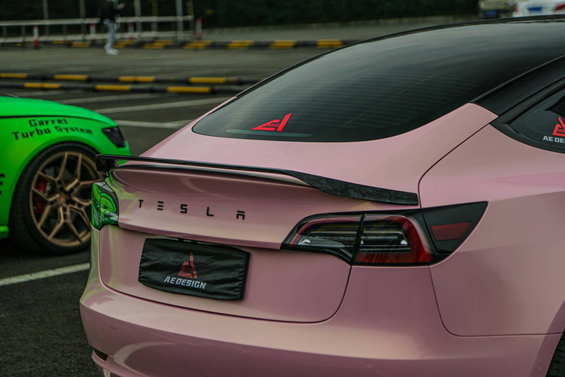 AERO CARBON- TESLA MODEL 3 PERFORMANCE CARBON FIBRE REAR SPOILER - Aero Carbon UK
