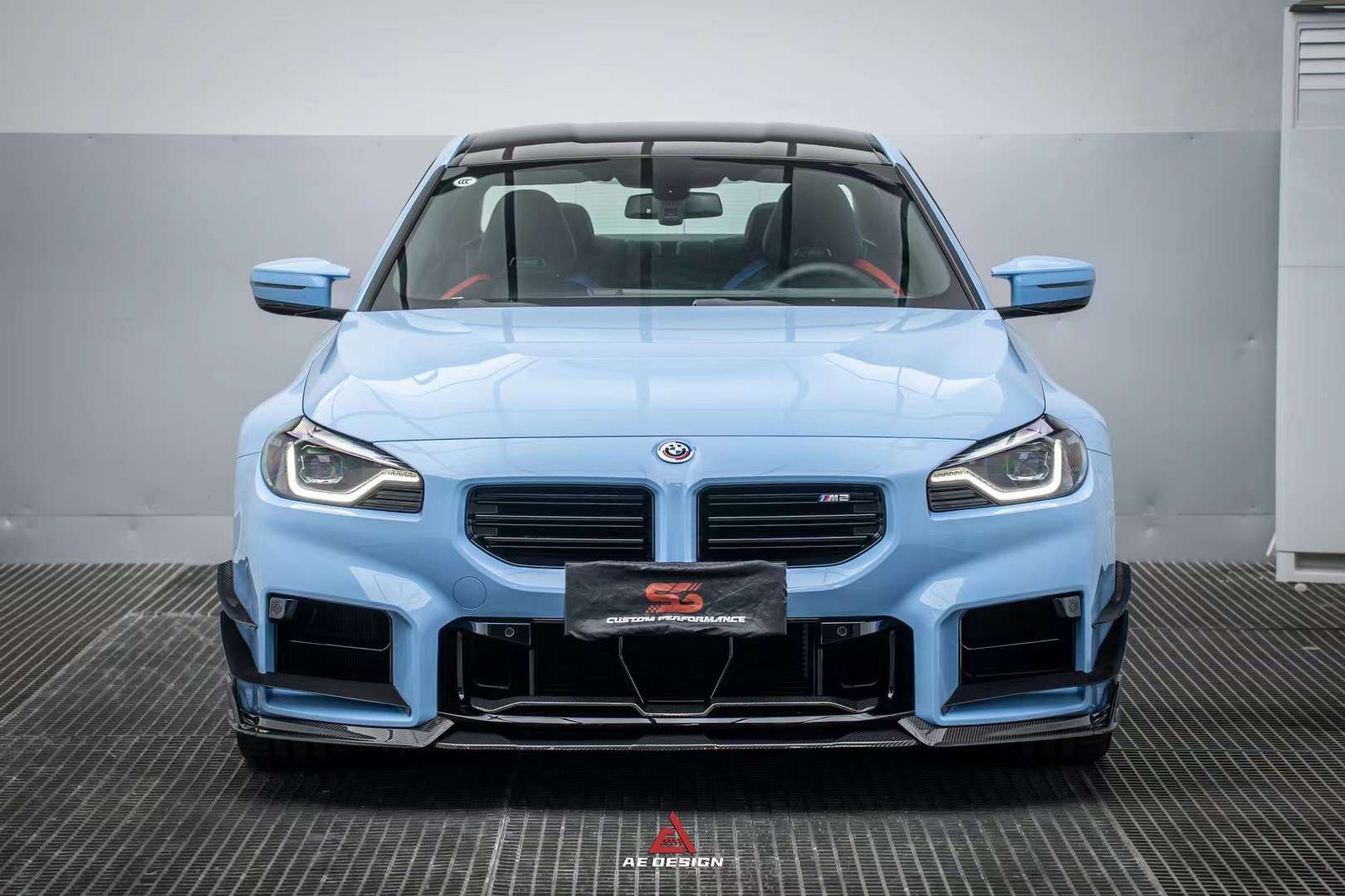 AERO DESIGN - BMW M2 G87 DRY CARBON FIBRE FRONT LIP V2 - Aero Carbon UK