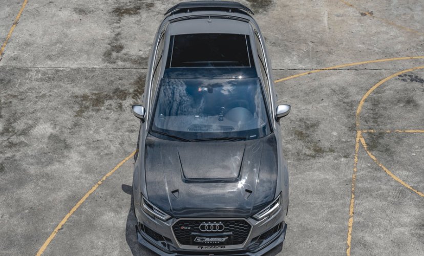 CMST - AUDI RS3 S3 A3 8V CARBON FIBRE BONNET HOOD V4 - Aero Carbon UK