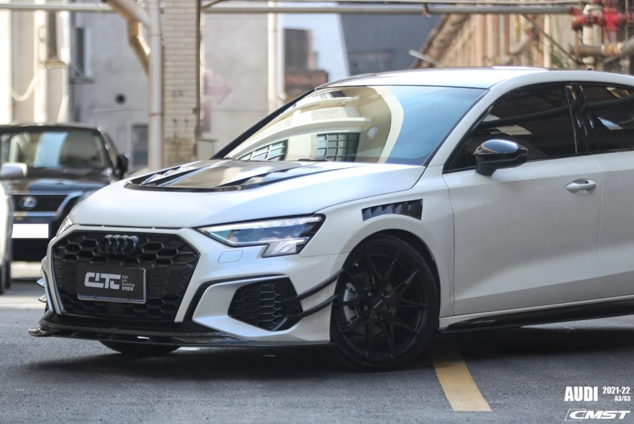 CMST - AUDI RS3 S3 A3 8Y CARBON FIBRE FRONT FENDERS - Aero Carbon UK