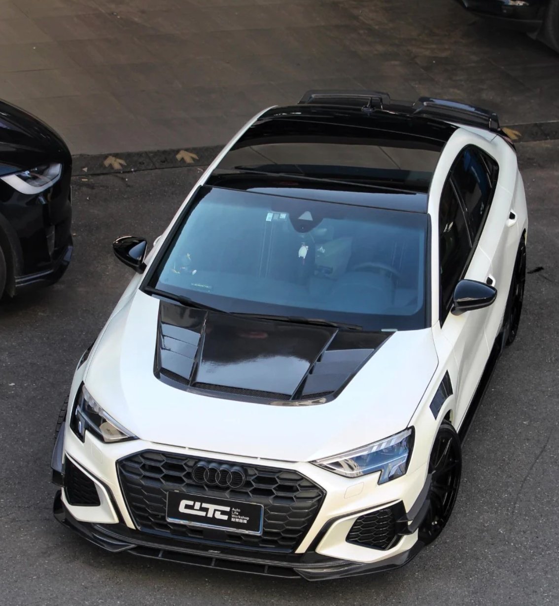 CMST - AUDI RS3 S3 A3 8Y CARBON FIBRE FRONT LIP SPLITTER - Aero Carbon UK