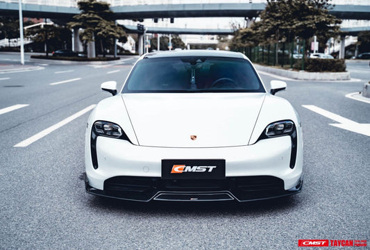 CMST - PORSCHE TAYCAN CARBON FIBRE FRONT LIP - Aero Carbon UK