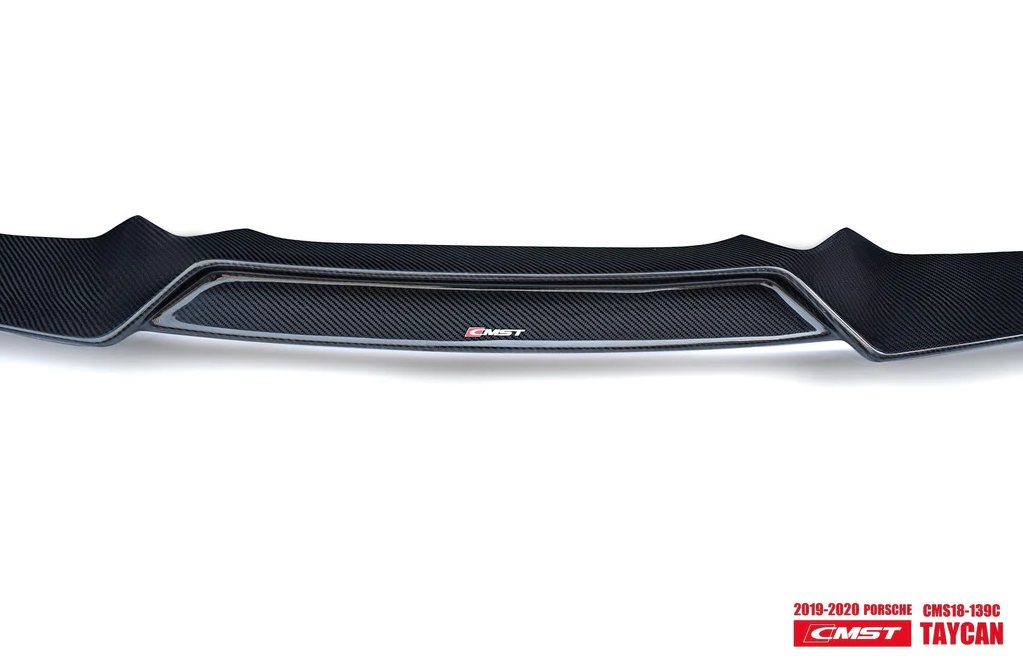 CMST - PORSCHE TAYCAN TURBO CARBON FIBRE FRONT LIP - Aero Carbon UK