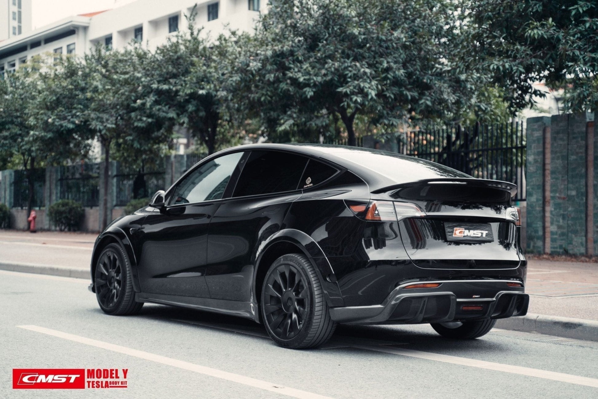CMST - TESLA MODEL Y CARBON FIBRE SPOILER V1 - Aero Carbon UK