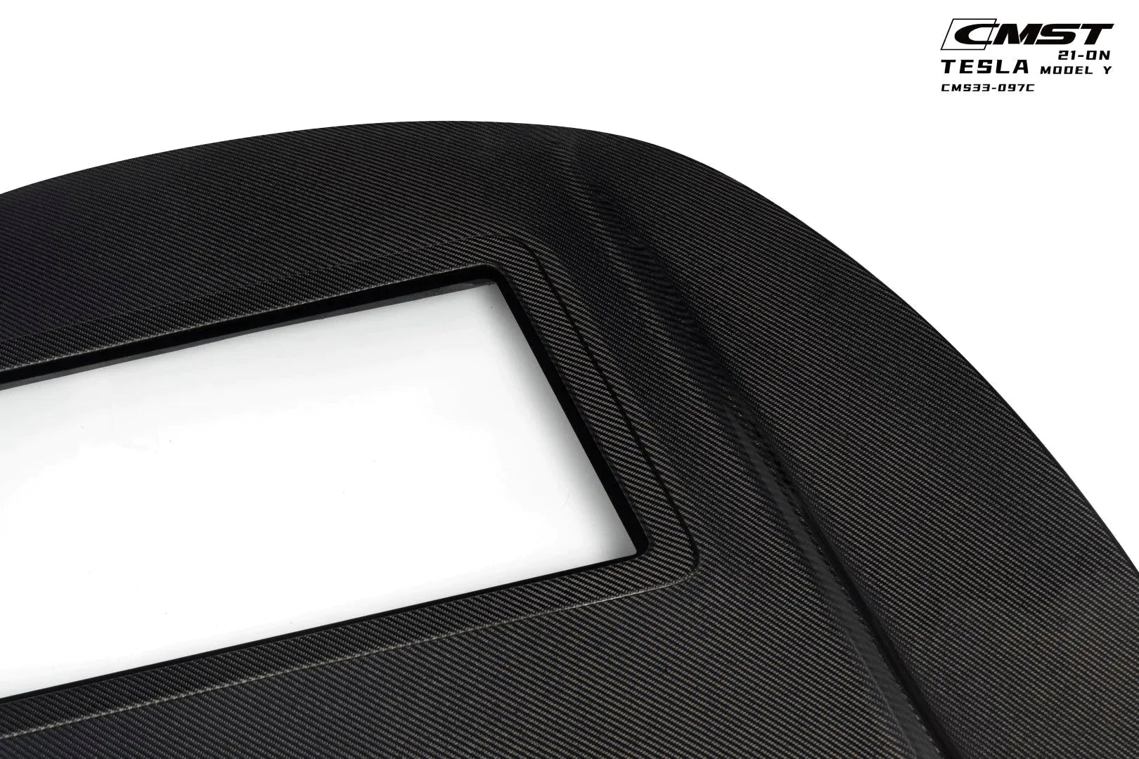 CMST - TESLA MODEL Y TRANSPARENT GLASS CARBON FIBRE BONNET HOOD - Aero Carbon UK