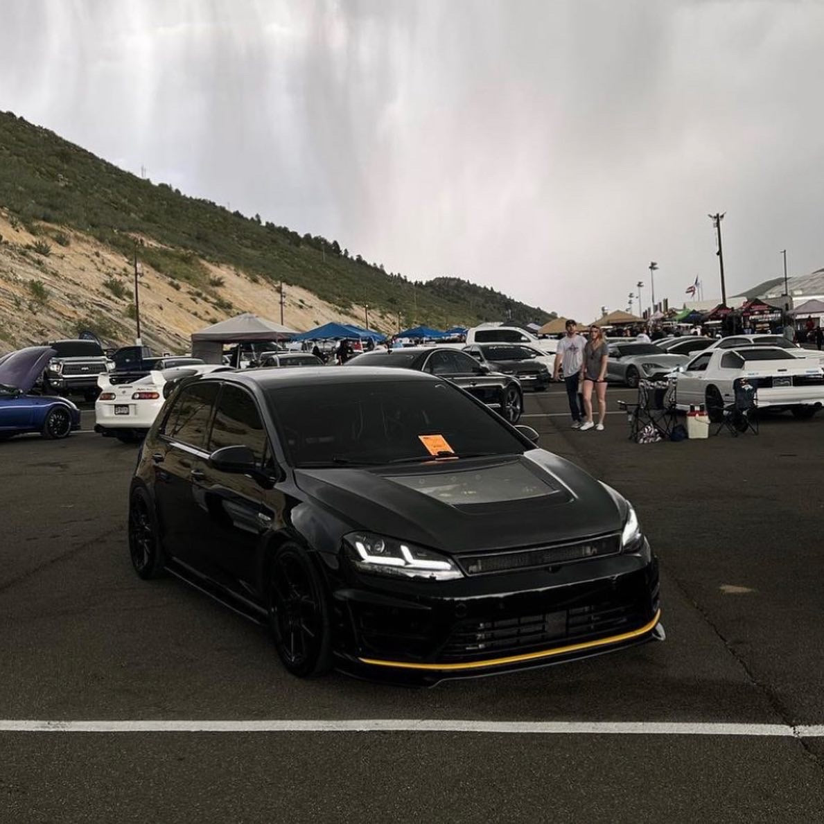 CMST - VOLKSWAGEN GOLF GTI / GOLF R MK7 MK7.5 CARBON FIBRE PVC TRANSPARENT BONNET HOOD - Aero Carbon UK