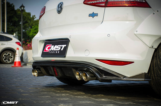 CMST - VOLKSWAGEN GOLF MK7 CARBON FIBRE REAR DIFFUSER - Aero Carbon UK