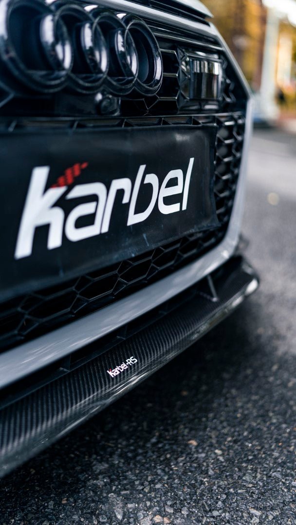 KARBEL - AUDI RS6 RS7 C8 DRY CARBON FIBRE FRONT LIP - Aero Carbon UK