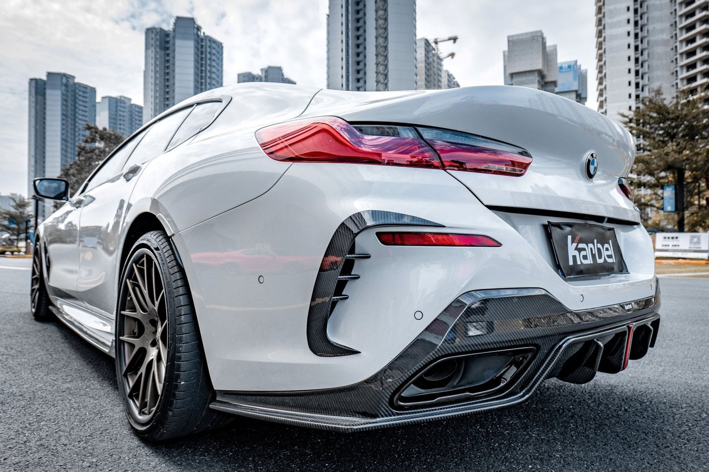 KARBEL - BMW 8 SERIES GRAN COUPE G16 CARBON FIBRE REAR BUMEPER FRAMES - Aero Carbon UK