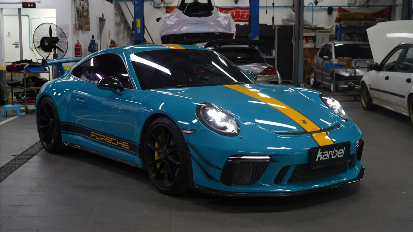 KARBEL - PORSCHE 911 991.2 GT3 DRY CARBON FRONT LIP - Aero Carbon UK
