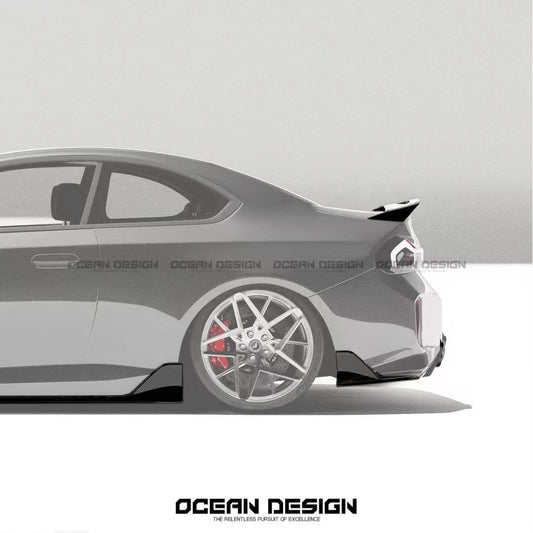 OCEAN DESIGN - BMW M2 G87 DRY CARBON REAR SIDE SKIRTS - Aero Carbon UK