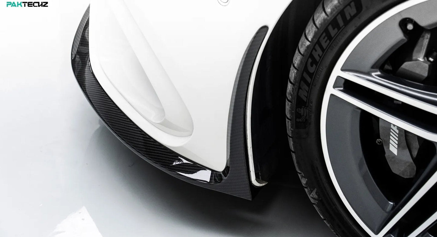 PAKTECHZ - MERCEDES BENZ CLA W118 DRY CARBON FIBRE FRONT LIP SPLITTER - Aero Carbon UK